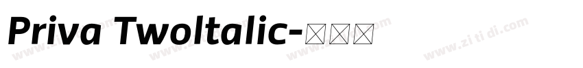 Priva Twoltalic字体转换
